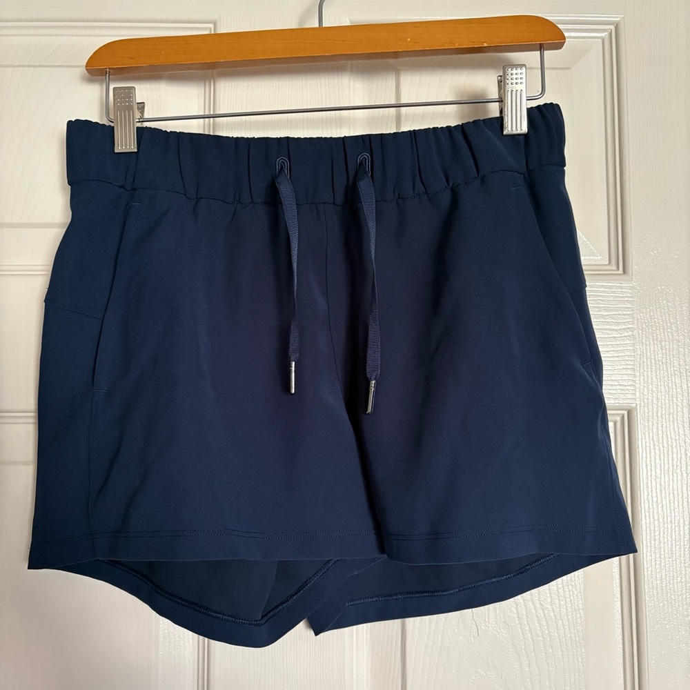 lululemon | navy running shorts